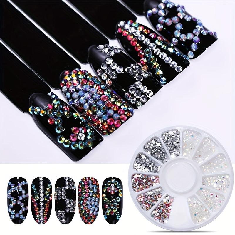 12 Grids Mixed Nail Art Decoration Kit
