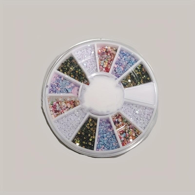 12 Grids Mixed Nail Art Decoration Kit