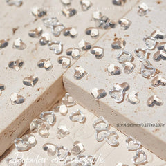 100pcs Heart Nail Art Decorations