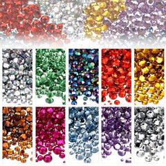 200Pcs Crystal Rhinestones Ideal for Crafts Nail Art Decorations