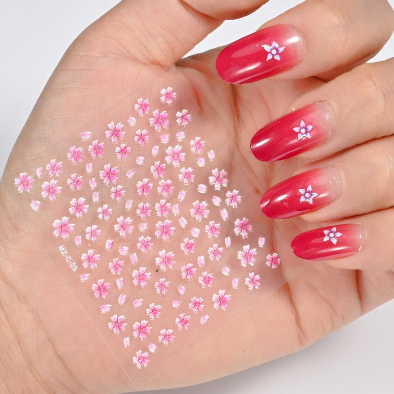30pcs 3D Floral Nail Art Stickers Mix for Manicure and Decoration