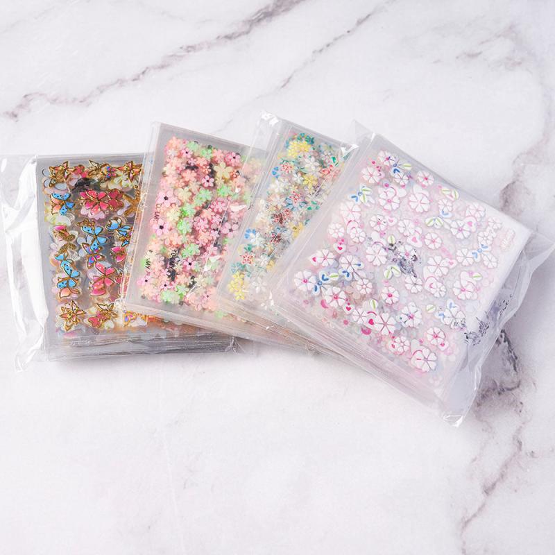 30pcs 3D Floral Nail Art Stickers Mix for Manicure and Decoration