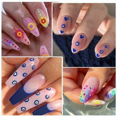 3D Evil Eye Nail Art Stickers Self Adhesive Witch Nail Decals DIY Manicure