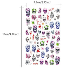 Halloween Self Adhesive Nail Art Stickers Decals