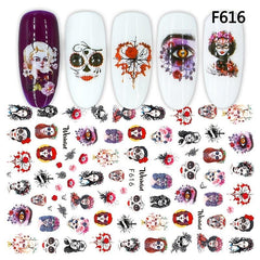 Halloween Self Adhesive Nail Art Stickers Decals