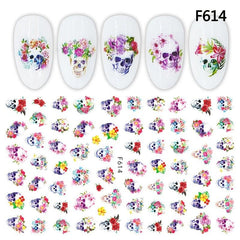 Halloween Self Adhesive Nail Art Stickers Decals