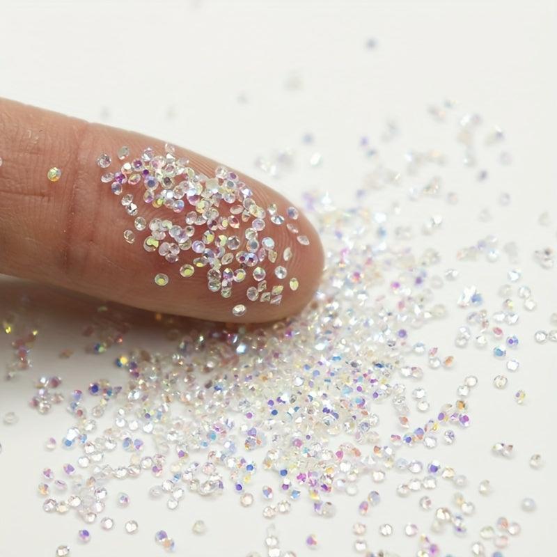 1440pcs 1.3mm Nail Art Micro Rhinestone Crystal Zircon Nail Art Jewelry