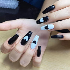 2 pcs 3D Heart Nail Art Stickers Set Adhesive Decal Polish Slider