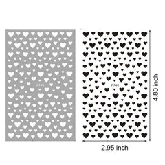 2 pcs 3D Heart Nail Art Stickers Set Adhesive Decal Polish Slider