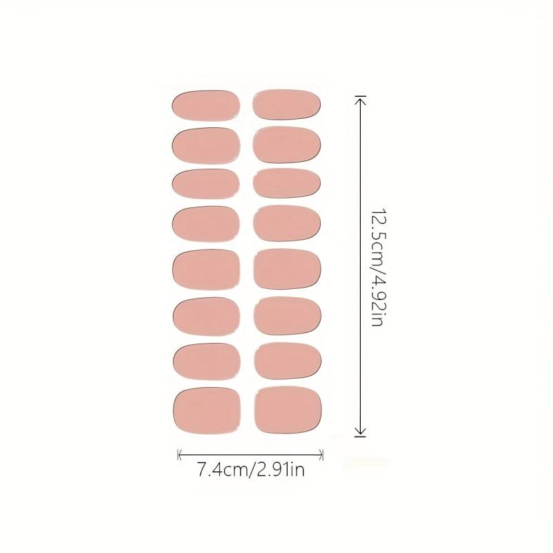 16-Piece Nail Art Polish Sticker Stripes Self-Adhesive Nail Stickers