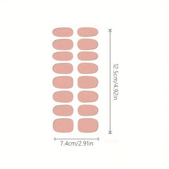 16-Piece Nail Art Polish Sticker Stripes Self-Adhesive Nail Stickers