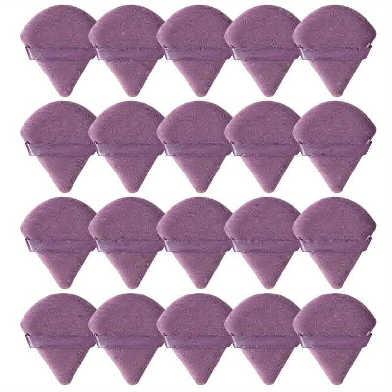 20pcs Triangle Powder Puff Loose Powder Puffs Makeup Puff For Face