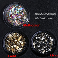 3D Nail Art Rhinestone Mixed Shape Nail Gems Stone Nail Art Charms