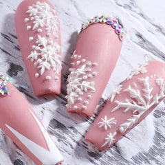 2 Sheets Snowflake Christmas Nail Art Stickers DIY Decoration Accessories