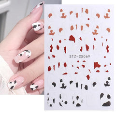 Golden Line Nail Stickers Decal Self Adhesive Nail Art Supplies