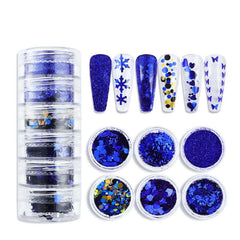 Christmas Nail Art Supplies Snowflake Christmas Tree Star Nail Glitter Sequins