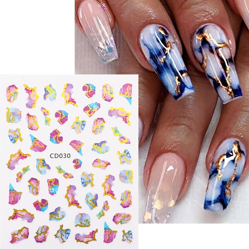 Bronzing Laser 3D Butterfly Nail Art Stickers