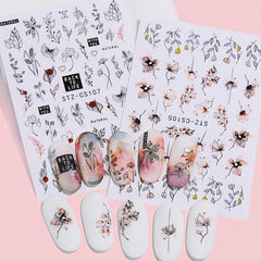 Summer Water Decal Nail Art Sticker Set