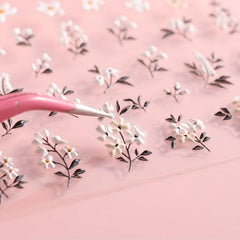 5D Acrylic Daisy Nail Stickers Self Adhesive Nail Art Decals