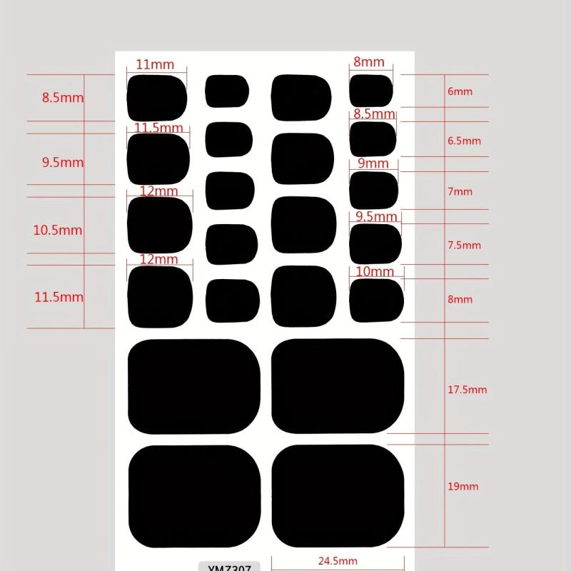 DIY Nail Art Stickers Full Wrap Self Adhesive Decals for Women and Girls