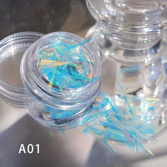 Colorful Nail Art Foil Paper Irregular Nail Paillette Manicure