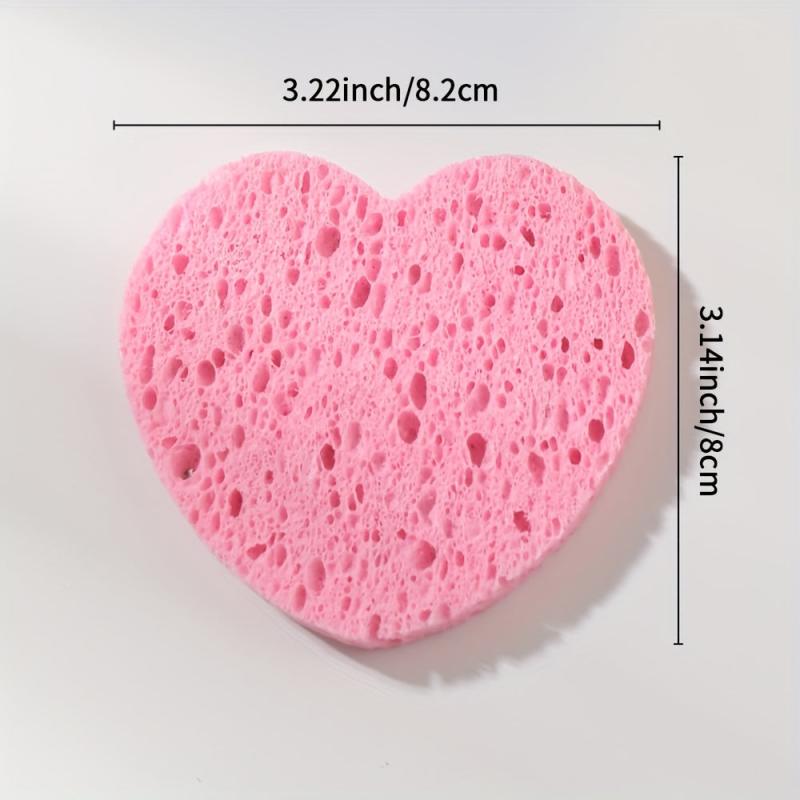 Natural Wood Pulp Sponge Face Wash Powder Puffs for Skin Care
