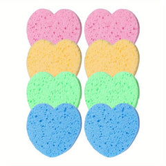 Natural Wood Pulp Sponge Face Wash Powder Puffs for Skin Care
