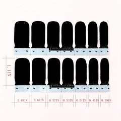 Colorful Adhesive Nail Wraps for Salon Nail Art at Home