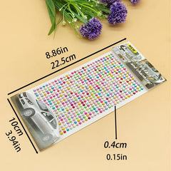 504 Pcs Self Adhesive Rhinestone Stickers for Face Eyes Nails Body Decoration