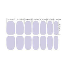 Waterproof Red Nail Stickers Full Wraps Nail Polish Strips Self Adhesive Gel Nai