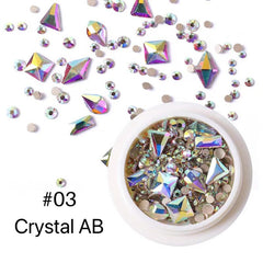 Flatback Nail Rhinestones Glass Gems Crystals