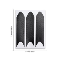 French Manicure Nail Art Stickers Moon V Shape Nail Guides