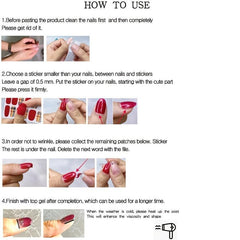 Pink & Silver Nail Polish Wraps for Women Home DIY Salon