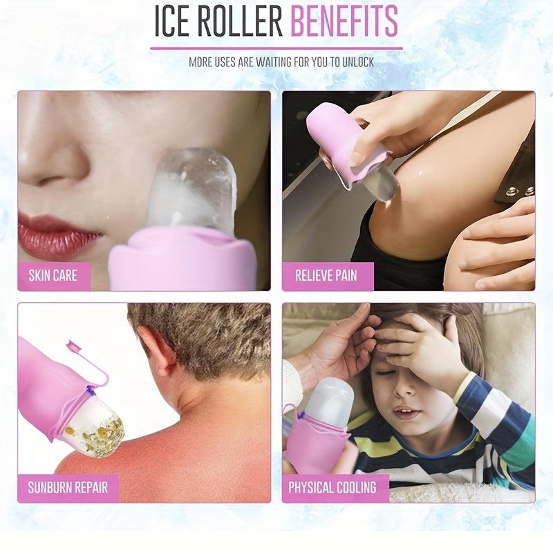 Portable Silicone Face Ice Roller for Puffiness and Cold Care Massage