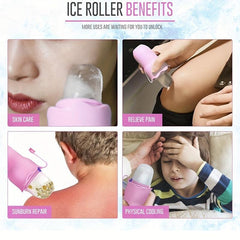 Portable Silicone Face Ice Roller for Puffiness and Cold Care Massage
