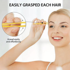 4Pcs Tweezers Set With Eyelashes Separator Comb Professional Anti rust Alloy