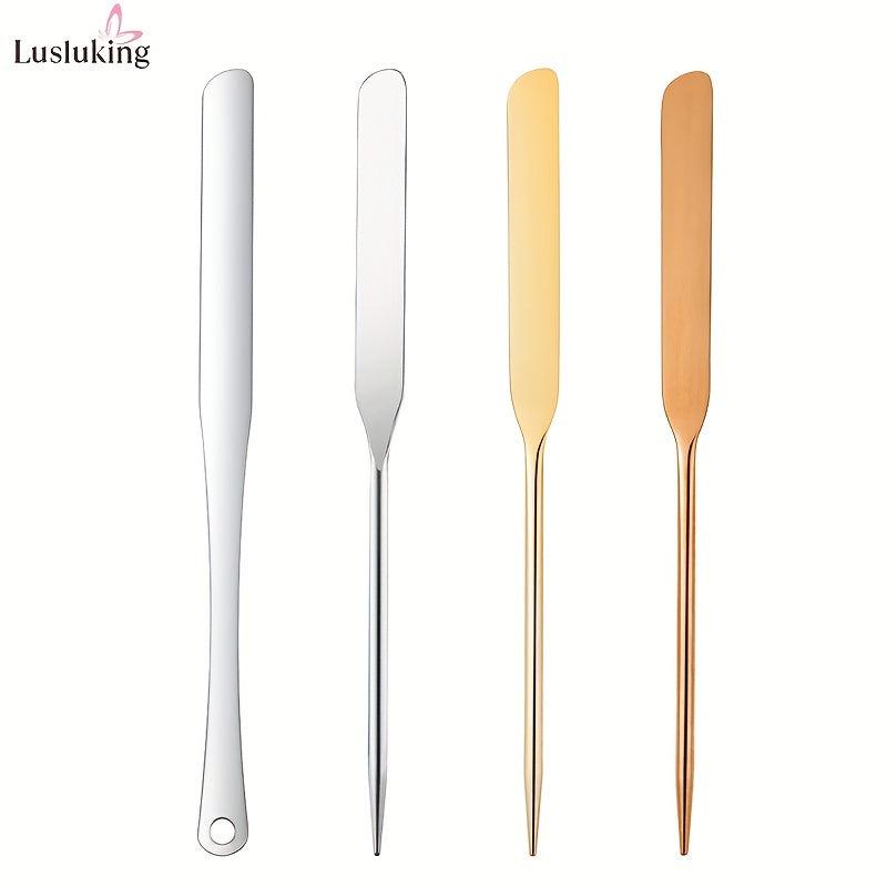 Liquid Foundation Stick Stainless Steel Nail Palette Stick