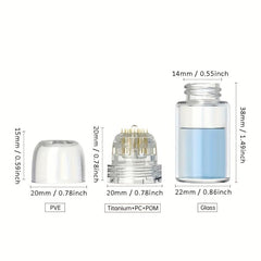 Hydra Needle Derma Stamp 20 Needle 0 25mm 0 5mm 20Pin Titanium Needle Disposable