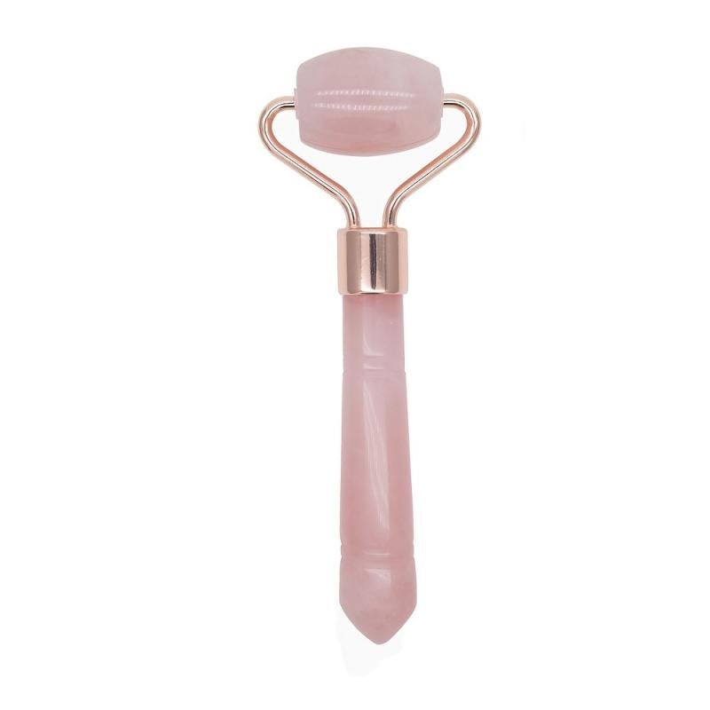 Natural Quartz Jade Roller For Face Massage Gua Sha Scraper Gift
