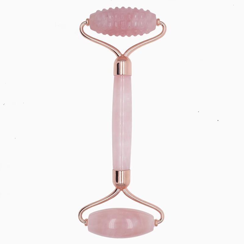 Natural Quartz Jade Roller For Face Massage Gua Sha Scraper Gift