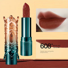 Velvet Matte Embossed Lipstick Carving Waterproof Long Lasting Lipstick