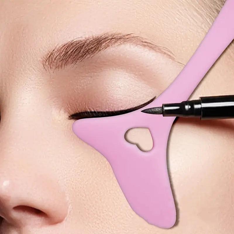 Winged Eyeliner Tool Eyebrow Pencil Stencil Reusable Smoky Eyeshadow Eye Makeup