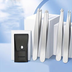 4pcs Set Clip Eyebrow Grooming Small Tweezers Plucking Beard Tool