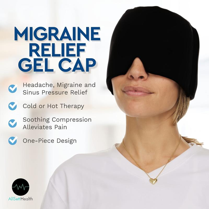 Migraine Relief Cap Headache Relief Hat For Puffy Eyes Tension Sinus & Stress