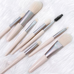 8pc Mini Makeup Brush Set with Storage Bag, Soft Foundation Eyeshadow Brushes