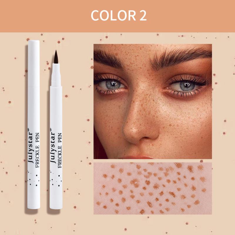 2pcs Natural Freckle Pen Eyeliner Waterproof Smudge Proof Face Makeup