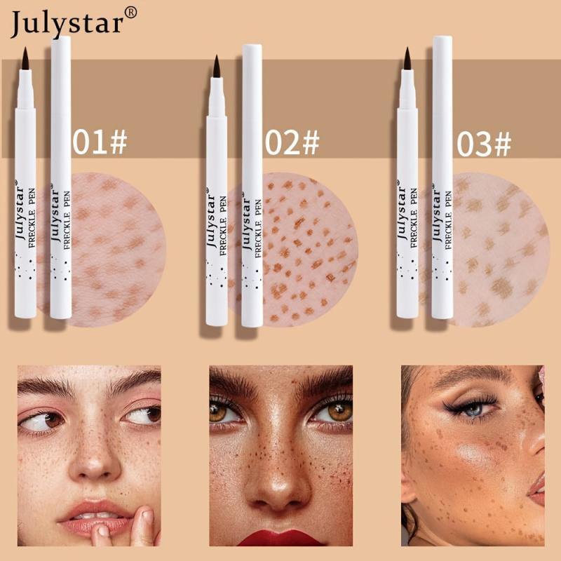 2pcs Natural Freckle Pen Eyeliner Waterproof Smudge Proof Face Makeup
