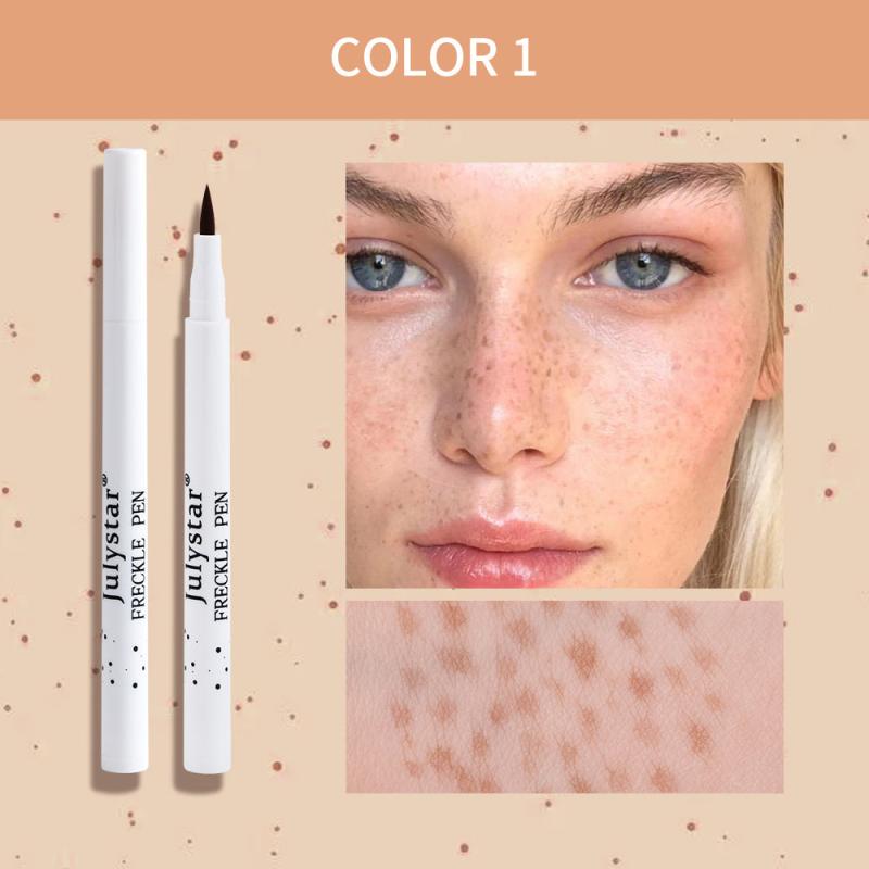 2pcs Natural Freckle Pen Eyeliner Waterproof Smudge Proof Face Makeup