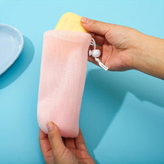 Foaming Net Bag for Bath Soap, Hanging Soap Mesh Bag, Thickened Material