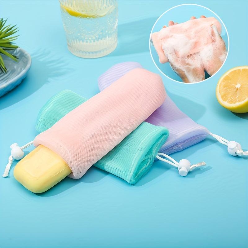 Foaming Net Bag for Bath Soap, Hanging Soap Mesh Bag, Thickened Material